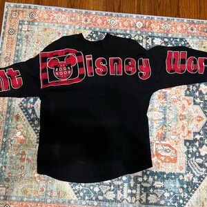 Disney World Parks Spirit Jersey buffalo plaid size small unisex